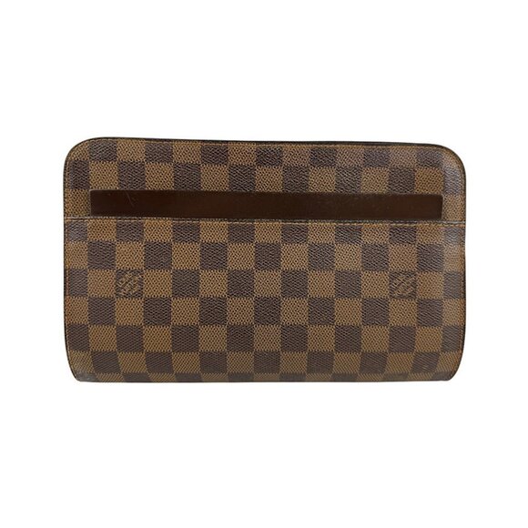 Louis Vuitton Handbags - LOUIS VUITTON Authentic Brown Damier Clutch Bag